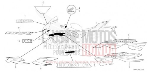 MARKE/STREIFEN (1) CBR1000STL de 2020